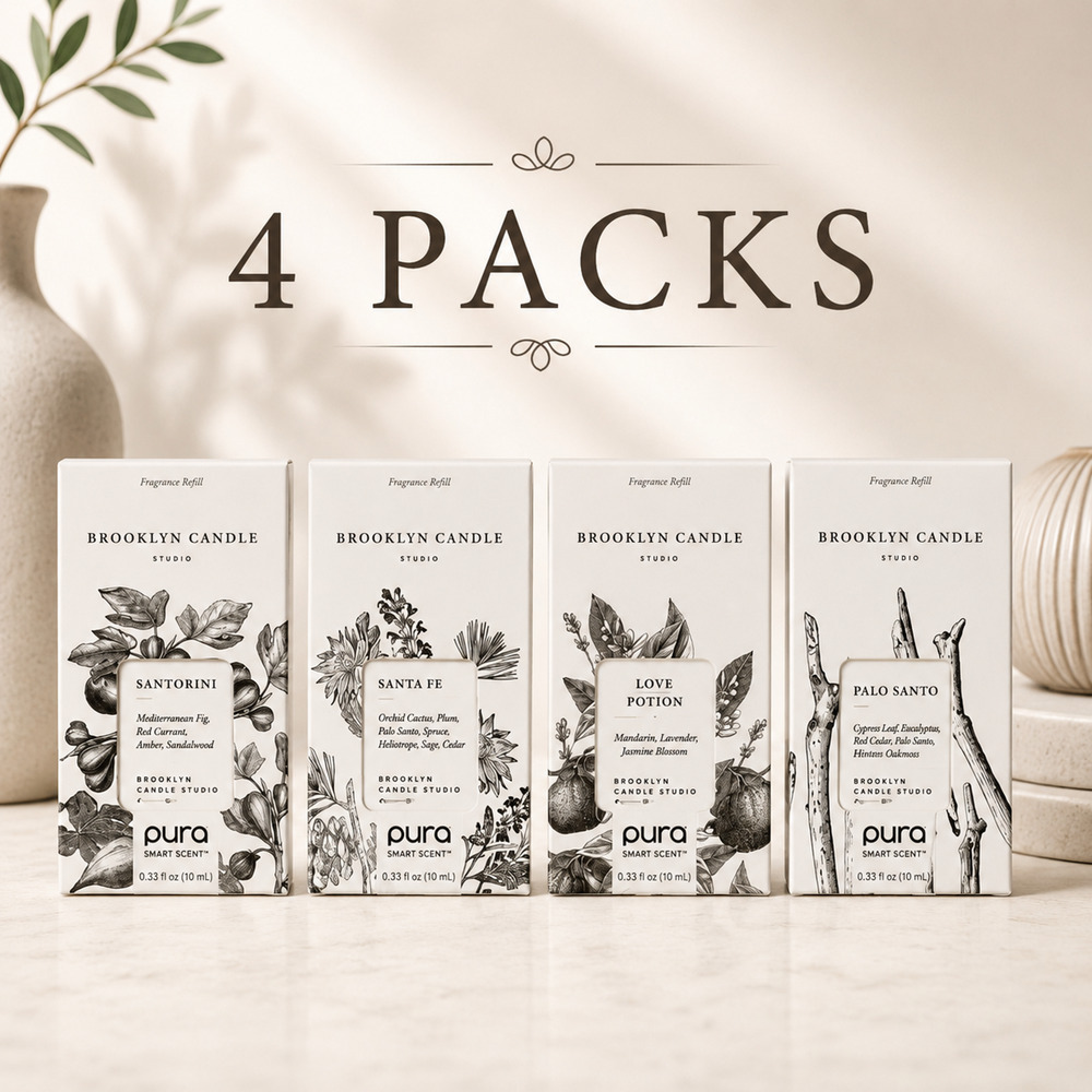 Pura Smart Scent Brooklyn Candle Studio Fragrance Refill 4 Pack